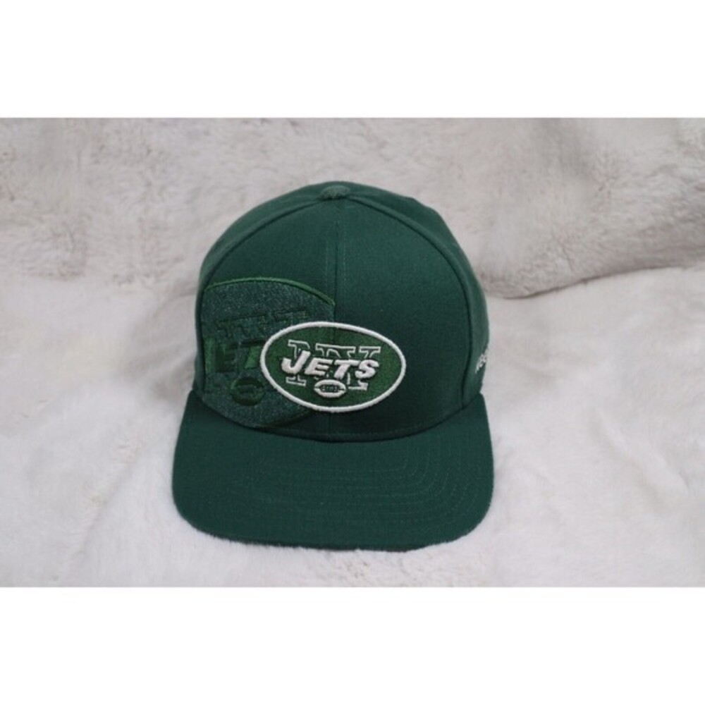 New York Jets Reebok NFL Dual Threat Flex Fit Flat Bill Football Cap Hat‎